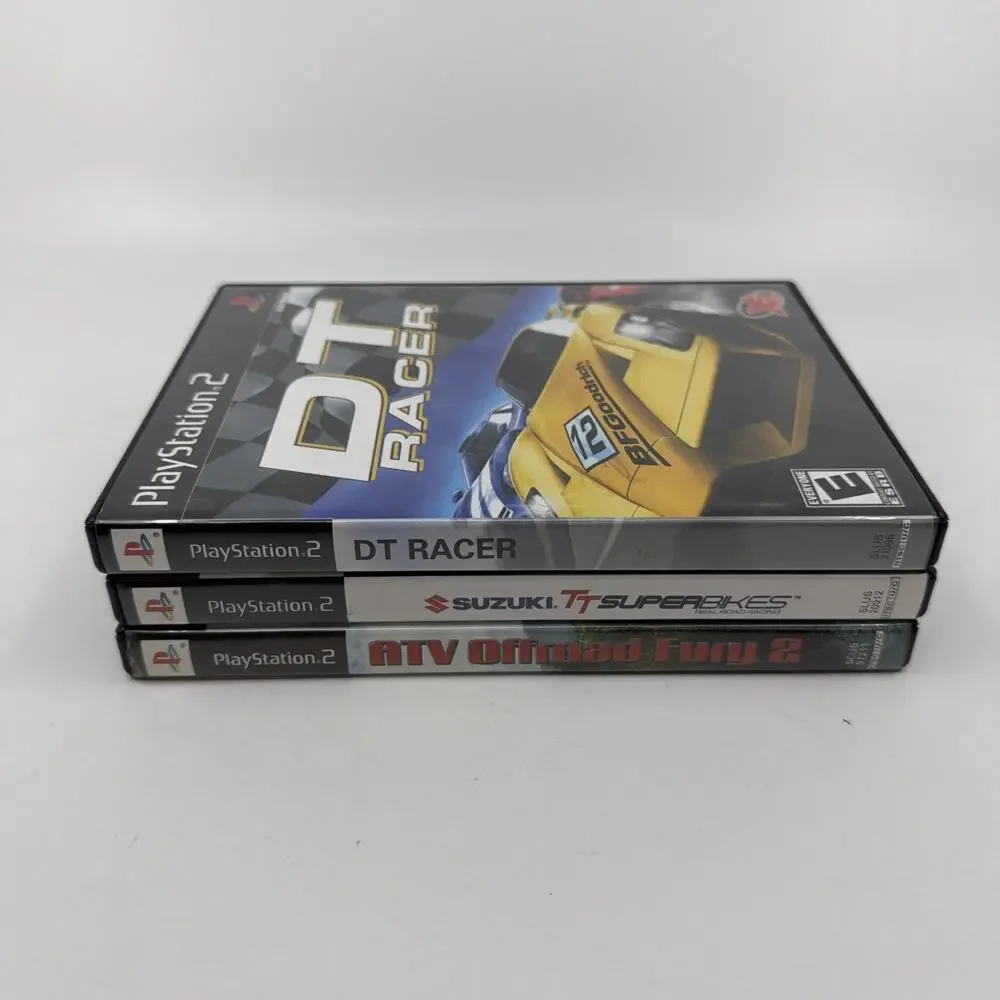 PS2 Racing Game Lot of 3 Suzuki Superbikes DT Racer ATV Offroad Fury 2 CIB